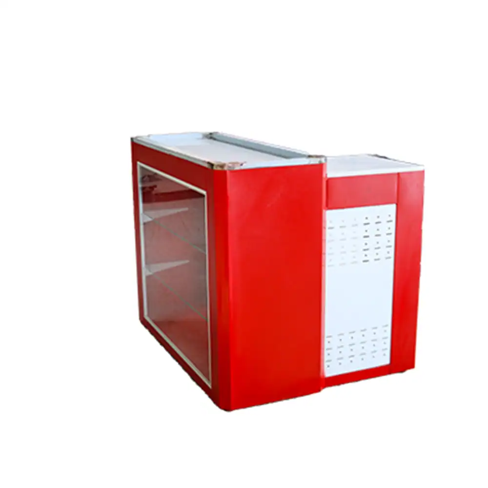 Punto de cobro tipo vitrina de 1.50